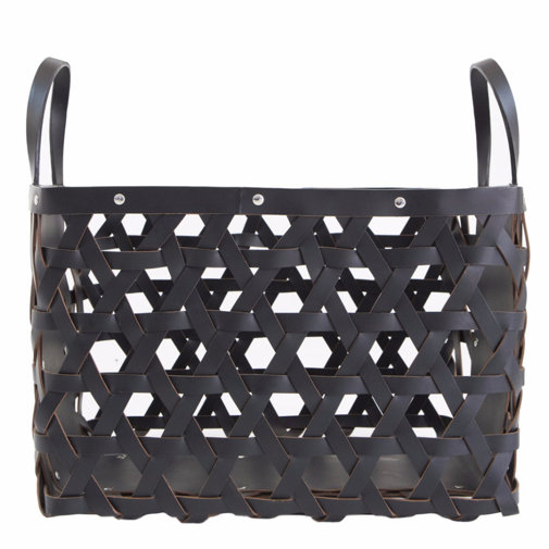 Foundry Select Leather Log Basket Wayfair